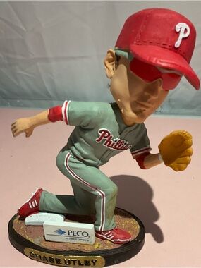 RARE Chase Utley  Special Edition 2014 Phillies SGA Varient Bobblehead